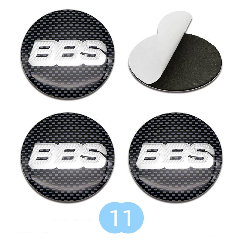 4pcs 56/60/65/70mm BBS Modified Badge Car Wheel Center Hub Caps Stickers Accessories