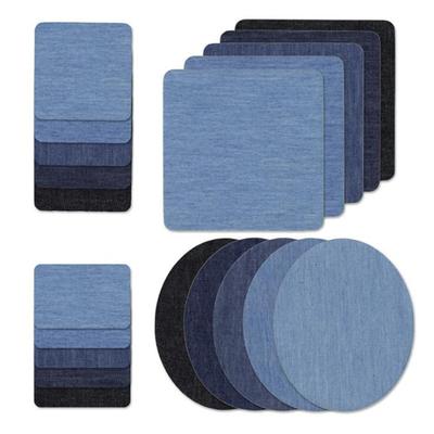 5 PCS Denim Patches DIY Iron On Denim Elbow Patches Repair Pants For Jean Clothing Pants Badges Apparel Sewing Fabric
