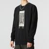 adidas Logo Sweatshirt Round Neck Pullover Sport Casual Men Tops Black HM2944