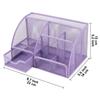 7-compartment floral base light purple (thickened and reinforced)