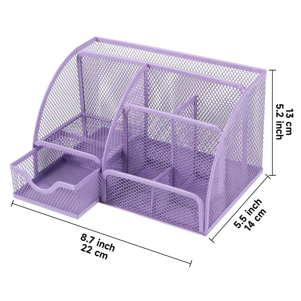 Metal Pen Holder: Multifunctional Desktop Storage Box & Creative Student Stationery Organizer