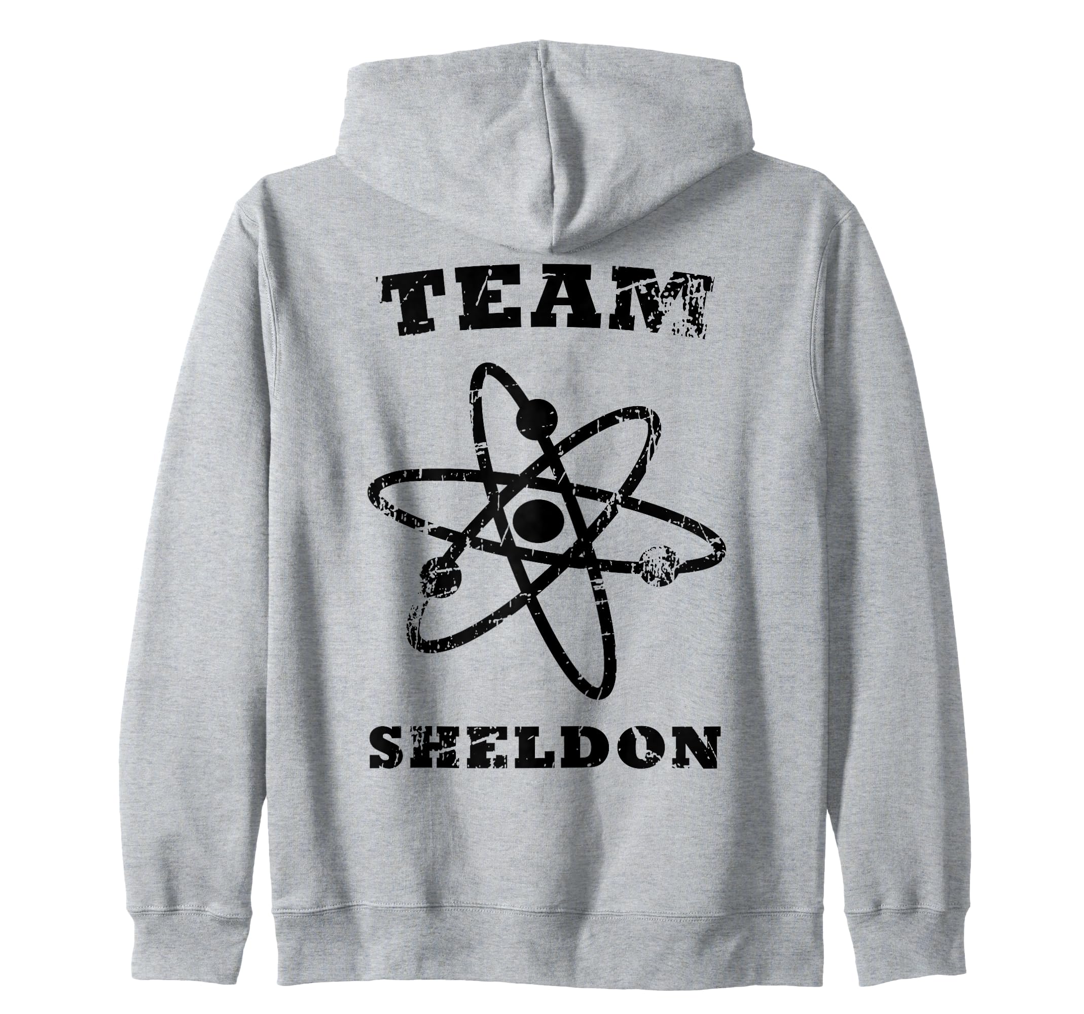 Big Bang Theory Logo Team Sheldon Atom Light Zip Hoodie