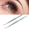 2 Stück Wimpernwell-Werkzeug Doppelkopf Edelstahl Bambusgelenkform Griff Wimpern Augenbrauen Well-Trenner-Werkzeug