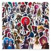 50 Battle of the Two Cities Cartoon Stickers: League of Legends Characters for Power Banks & Motorcycles