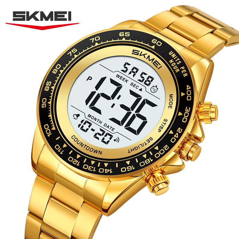 Skmei 2659 Fashion New Arrival Man Digital Watch Stylish Stainless Steel Band Luminous Multifunction Low Moq Casual Watch Design