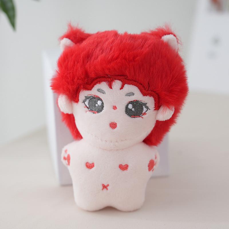 Adorable Plush Doll Keychain Soft Cotton Stuffed Toy For Bags And Keys