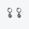 Rush Off Sky Blue Heart Pendant Clip-On (Surgical Steel Clip-On)