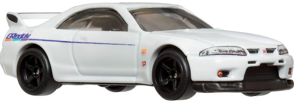 Hot Wheels Car Culture Modern Classics Nissan Skyline Vehicle Toy Diecast Car for Ages 3 and HRV99 GT-R (BCNR33) Up, White,