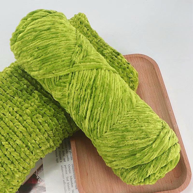 10Pcs/95g Chenille Warm Velvet Yarn Blended for Handmade DIY Knitting Wool Crochet Handmade Scarf Coat Baby Blanket and Hat