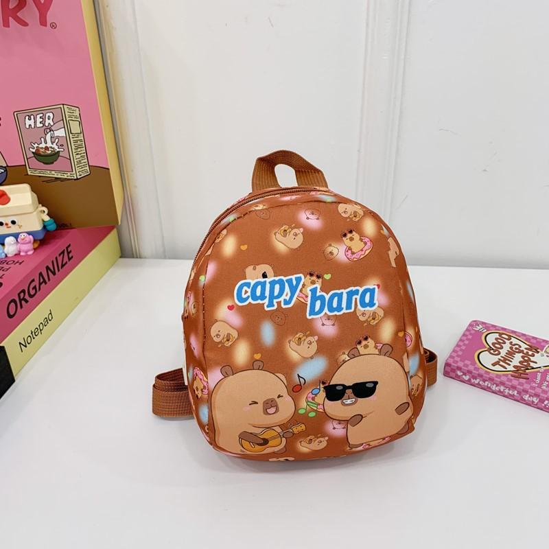 School Bag New Love Cartoon Plaid Lightweight and Versatile Children's Bag Going Out Snack Bag