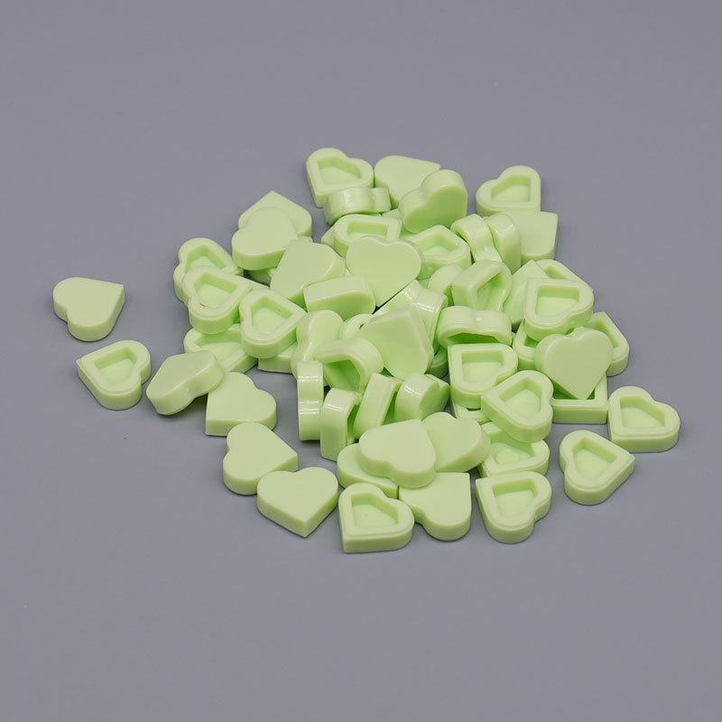 Handmade Small Building Blocks with Heart-Shaped Light Panels, Compatible with 39739 Flat Panels