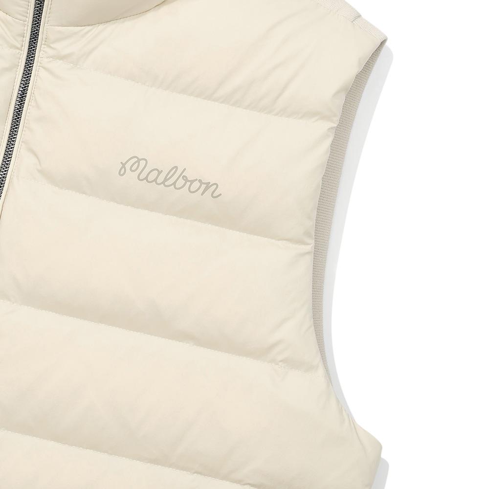 Malbon Golf Bucket Hybrid Down Vest Beige (Man)
