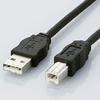 ELECOM USB Cable [B] USB2.0 (USB A Male To USB B Male) RoHS Directive Compliant 3m Black USB2-ECO30