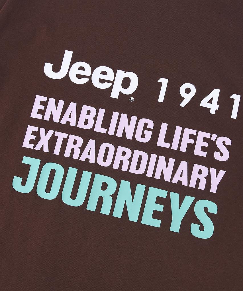 JEEP Jeep Lettering Short Sleeve T-Shirt (Jr5Tsu144Br)