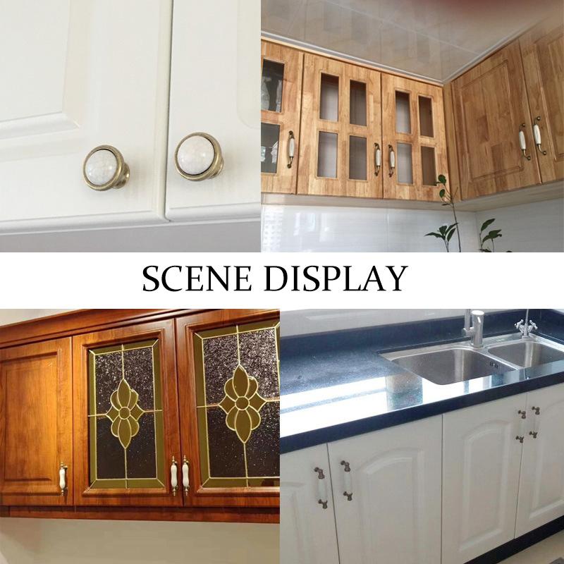 1PC with Screws Furniture Hardware Ceramics Antique Cabinet Handle French Style Cupboard Drawer Pull Wardrobe Door Knobs