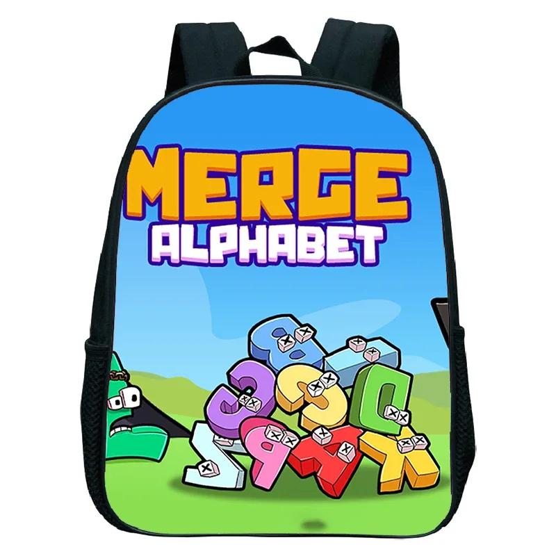 Cartoon Preschool Bookbag Waterproof Backpack Alphabet Lore Print School Bags Kindergarten Backpacks for Boys Girls Kids Bag