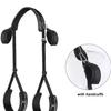Upgraded Erotic Diamond Pattern Leather Handcuff and Leg Restraint Strap