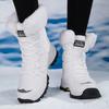 Non-slip Snow Boots Women Plush High-top Boots Warm Cotton Shoes Winter Outdoor Sneakers for Hiking Walking