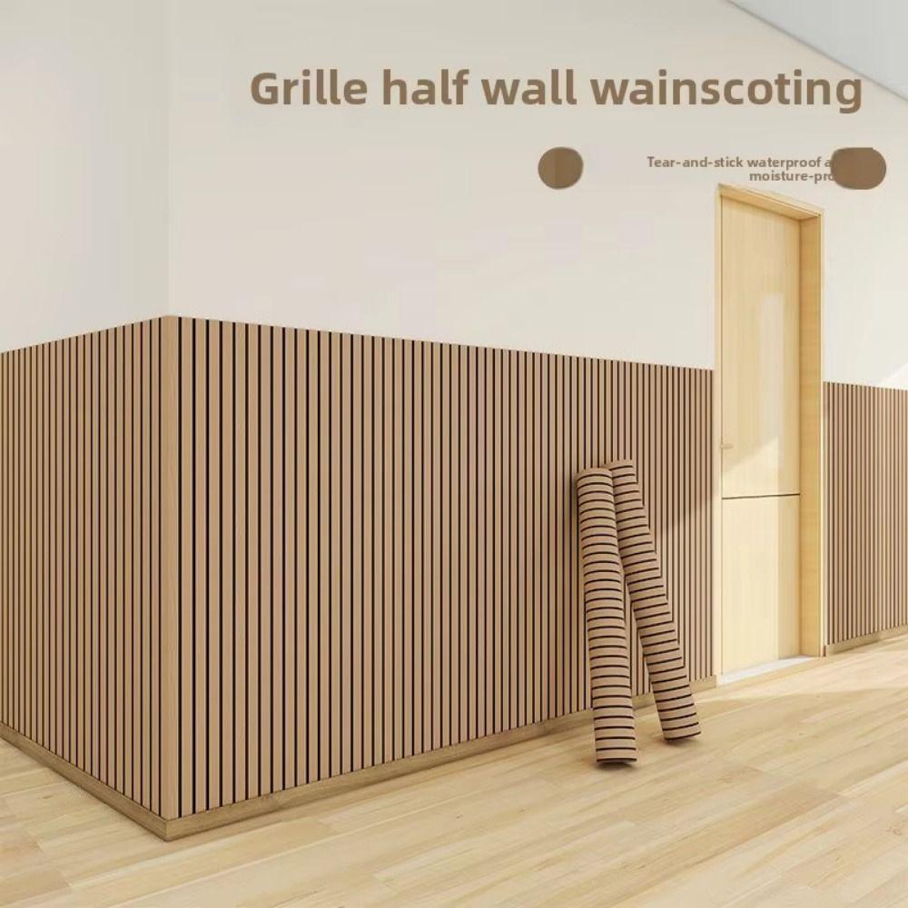 Waterproof Wall Stickers 45cm Width 10m Length Self-adhesive Wallpaper Moisture-proof Peel and Stick Foam Wall Stickers Bedroom