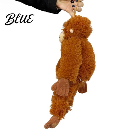 Cozy Plush Pillow Long-Armed Monkey Toy Soft Stuffed Animal Cute Emotional Support Cuddle Companion Gift for Kids Adults Doll
