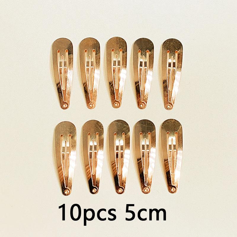 10/20/30pcs/set Women Silver Gold Black Waterdrop Shape Basic Alloy Hair Clips BB hairpins Barrettes Fashion Hair Accessories
