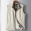 Spring and Autumn Men's Vest Stand-up Collar Business Casual Vest Fashion Vest High-end Sleeveless Jacket