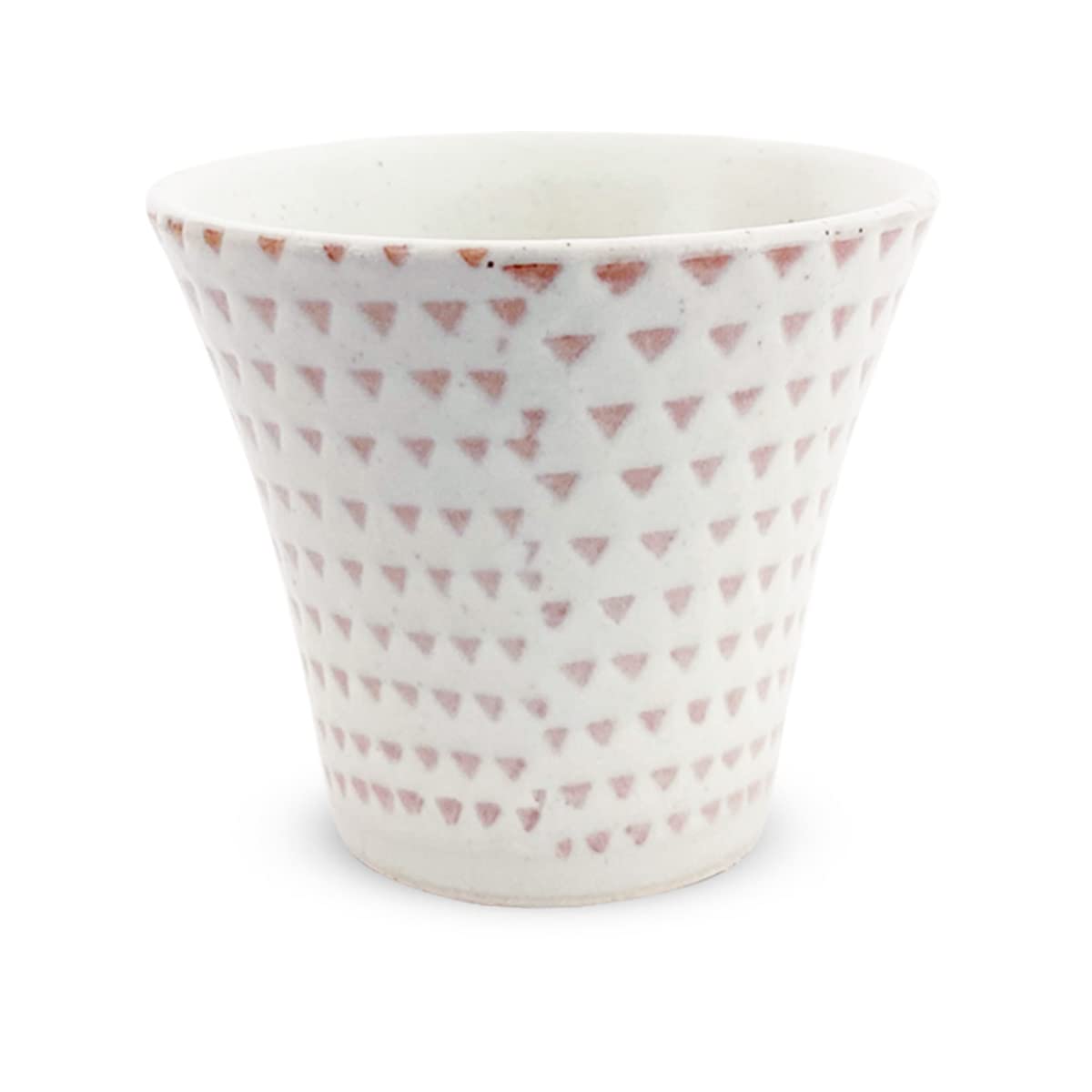 

140cc Hasami Ware Made in Kohiki Kanna Red J-kitchens Teacup, Japan, (Powdered Finish),