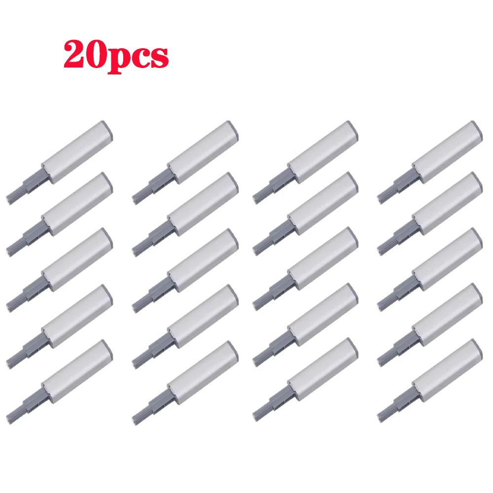 10/20 Pack Magnetic Push Latches for Cabinets Push To Open Cabinet Hardware Push Touch Latch Kitchen Door Push