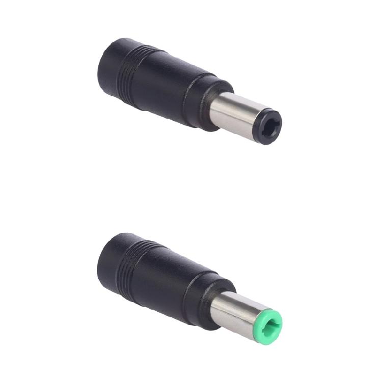 DC5521 Female Connector Converters, 5Pack Direct Current Barrels Adapters with DC6.5X3.0Mm/DC6.3X3.0Mm Male Plugs Output and Direct Connection