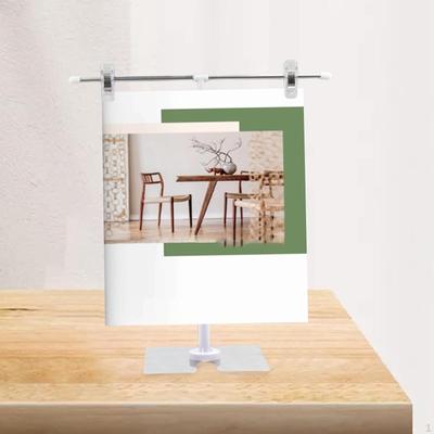 T-Schild Verstellbarer Posterständer Edelstahl Display Show Bannerhalter für Büros