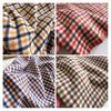 Women Scarf Plaid Print Knitting Shawl with Tassel Decoration Warm Scarf Versatile Comfortable Hair Accessory