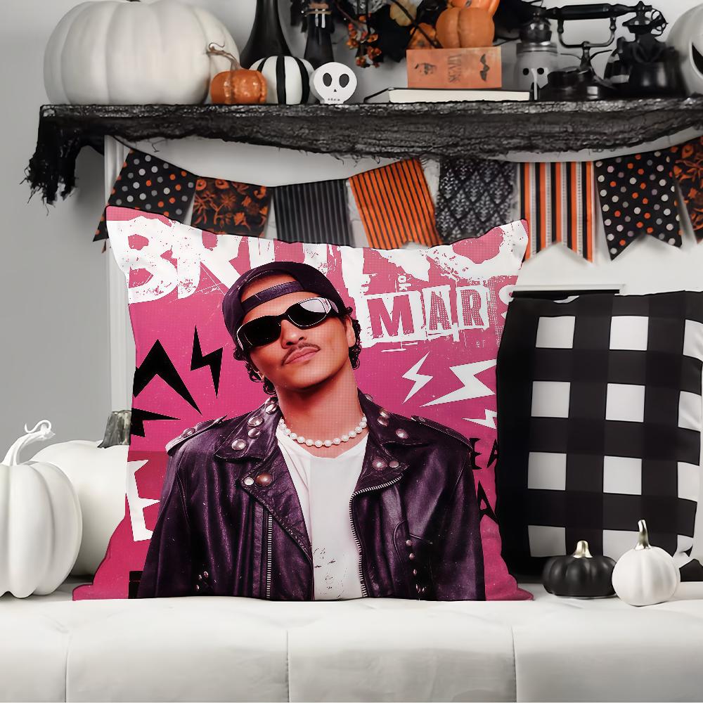 American Singer B-Bruno M-Mars Pillow Case Office Cushions Suitable For Sofa Car Bedroom Decorative Cushion Cover