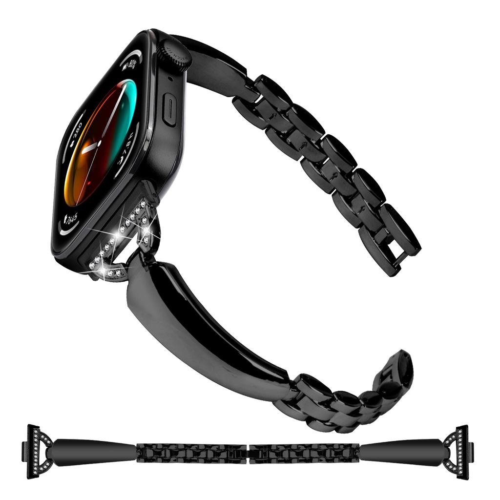 Pentru Huawei Watch Fit 3 Brățară Ceas Metalică cu Conector în Formă de D cu Strasuri