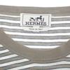 HERMES  L  Short sleeve T-shirt gray/white cotton mens
