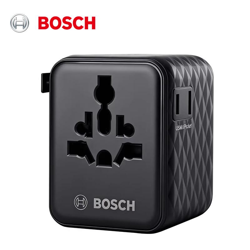 Bosch Adaptador de Alimentação Plug 15W Potência de Saída USB 100-250V Tensão de Entrada Padrões UE EUA RU AU black