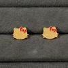 Anime Sanrio Hello Kitty Earrings Anime Cartoon Figure KT Cat Ear Stud Girl Jewelry Accessory Gifts