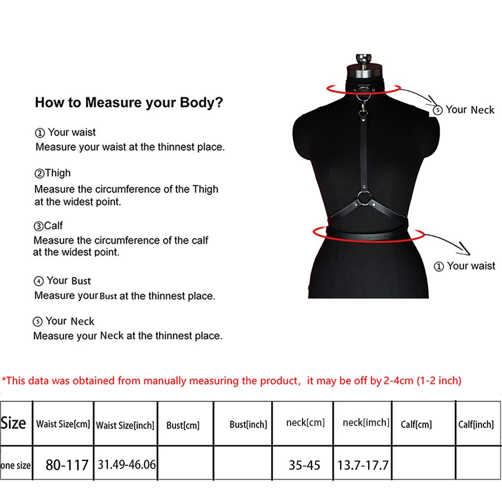 1 Stück modischer Damen-Taillengürtel mit gotischem PU-Leder-Gürtelband und Halsverbindung, Y2K-Stil Gürtel, Valentinstag