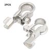 2pcs/set Connector For Car Terminals Lightweight Bat--tery 2pieces Easy-to Terminal Connectors Reliable Bat--tery