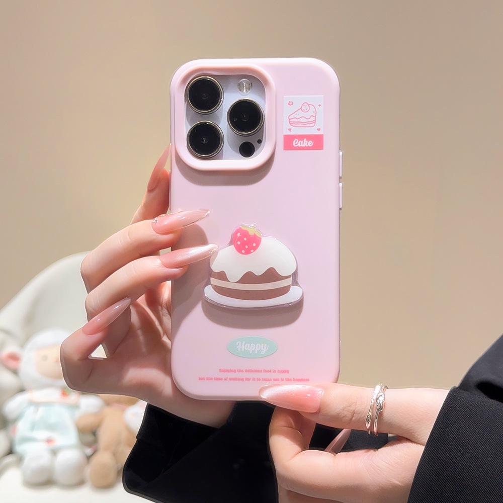Weiche Hautschutzhülle im koreanischen Stil für iPhone 13/14/15/16/17 Promax - Sturzsicher