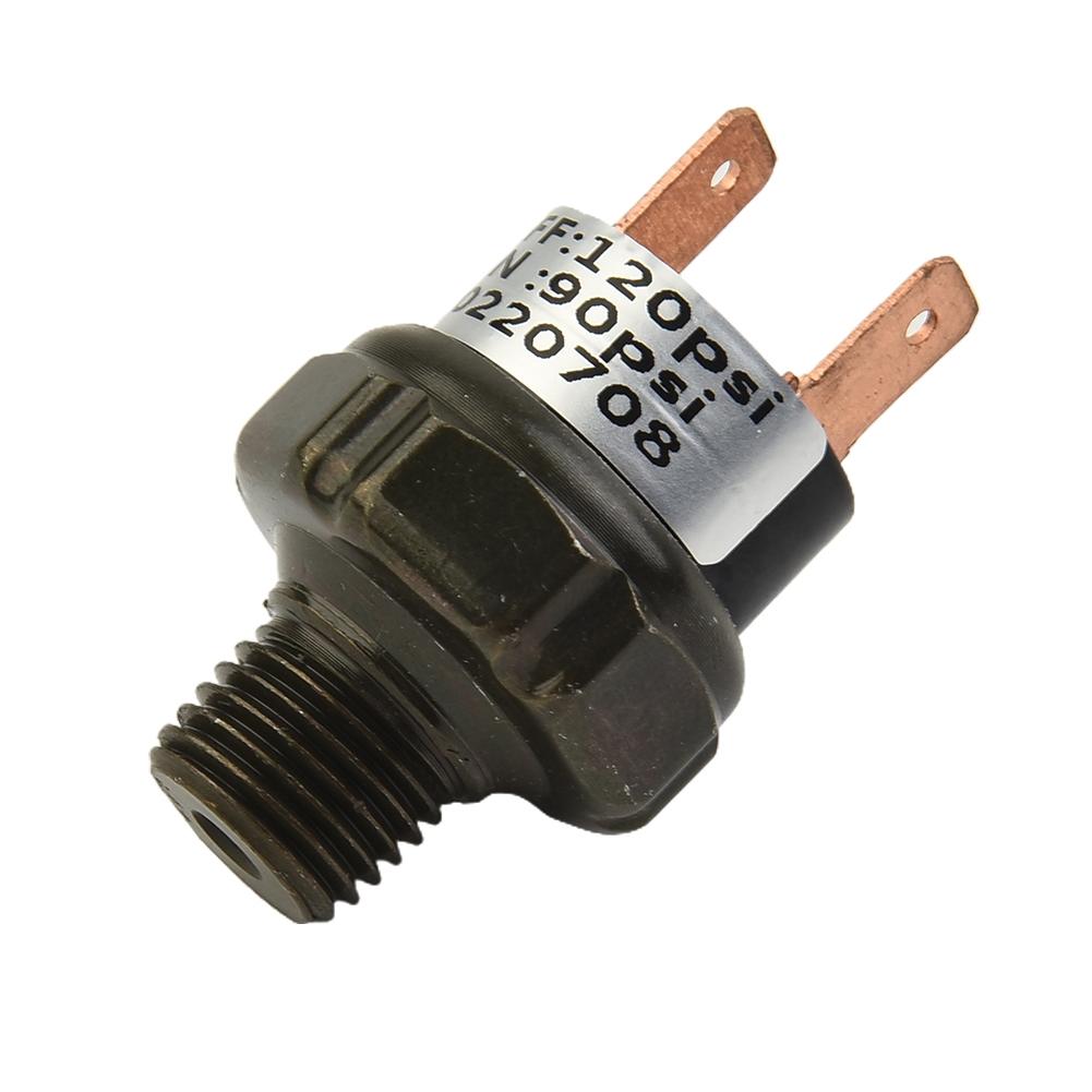90-120 PSI Air Compressor Tank Pressure Switch Black Metal