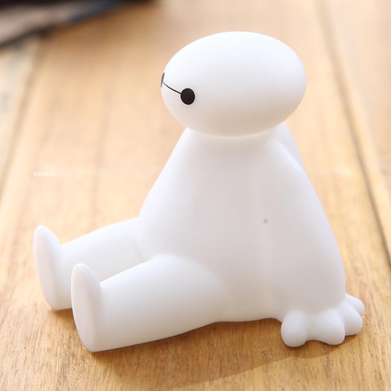 VAORLO Glowing Phone Holder Cute Cartoon Holder Desk Bracket For Iphone XiaoMi Huawwei Phone Holder With Light Lighting Holder