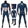 Avengers Endgame Captain America Bodysuit Steven Rogers Cosplay Costume