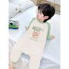 Boys' Baby Pajamas, One-Piece Cotton Autumn Clothing, Cartoon Anti-Kick Romper, Long-Sleeve Girls' Loungewear