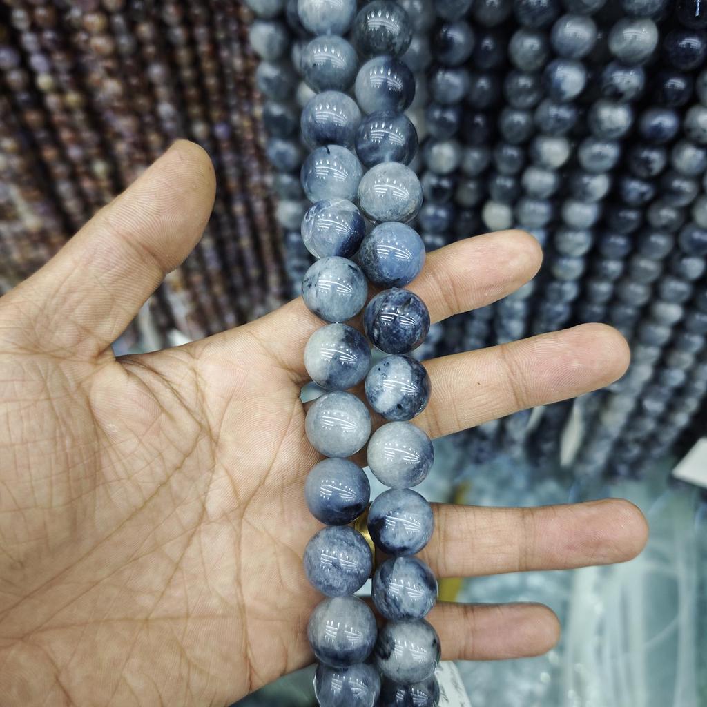 Blue Series Aquamarine & Blue Lace Agate Natural Stone Beads for DIY Jewelry