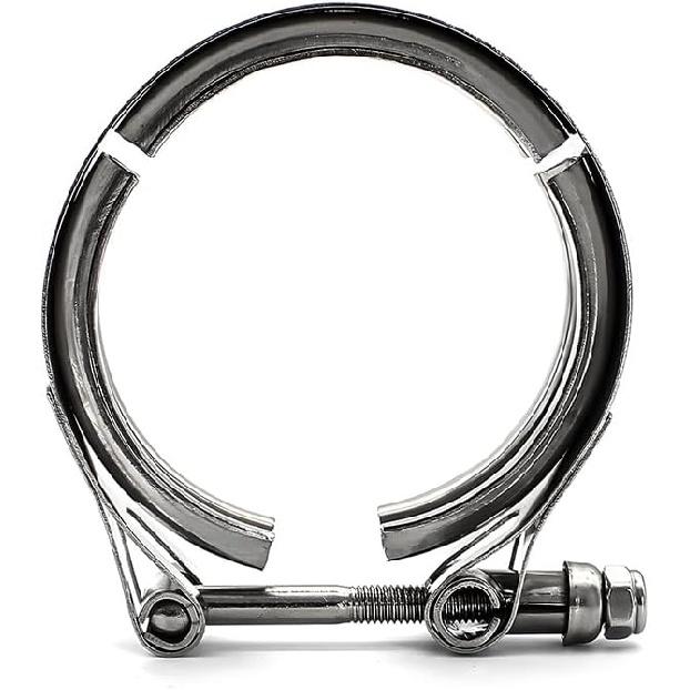 V Band Clamp For Turbo, Automotive Stainless Steel Turbo Clamp With Male Female Flange (4")