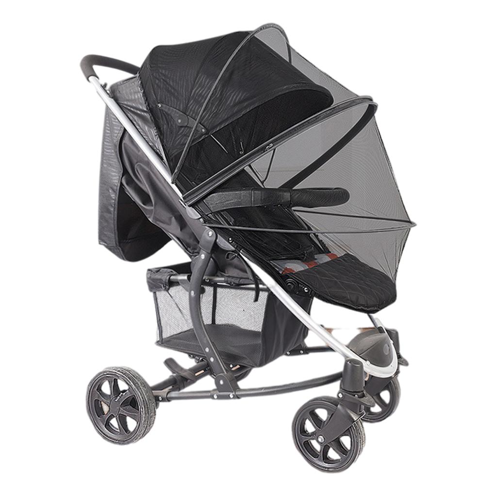 Baby Stroller Bug Net Cute Pattern Universal Breathable Windproof Full Covered Stroller Net