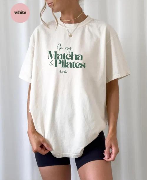 Pilates and Matcha era T-Shirt, oversized self-care Shirt 4XL