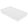 4pcs Transparent Hinged Cover Box PP Storage Container Multipurpose Storage Box  Office Supplies