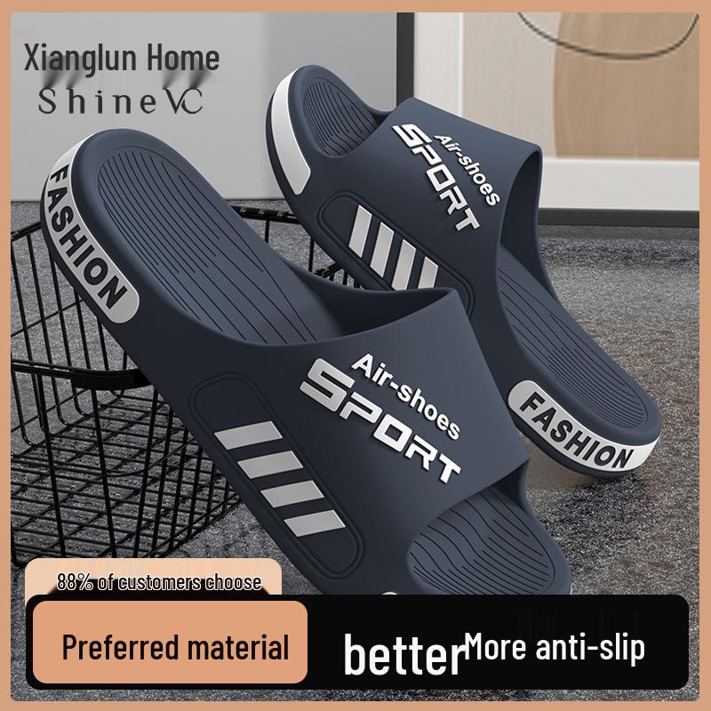 

Мужские летние нескользящие шлепанцы на толстой подошве - Большие размеры, уличные сандалии 48-49