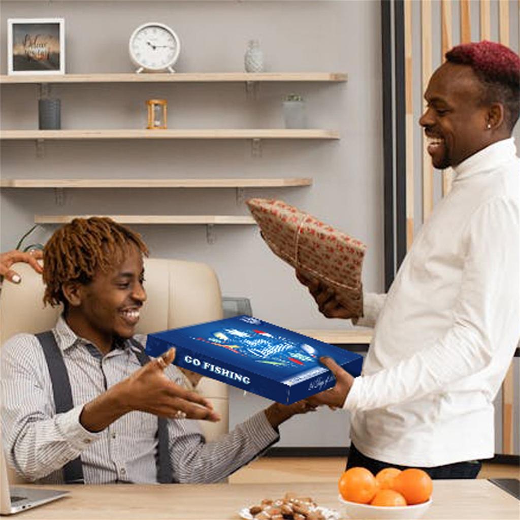 Advent Calendar Fishing Christmas Countdown, Fishing Tackle Advent Calendar For FishAdult Men Teen Boys,  Xmas Surprise Gift